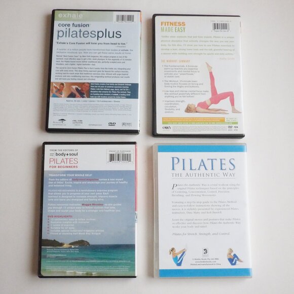 Bundle of 4 Different Pilates Exercise Workout DVD's - Picture 2 of 4